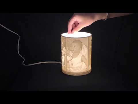 Rotating Custom Picture Lamp - 3D Printed Lithophane Lamp