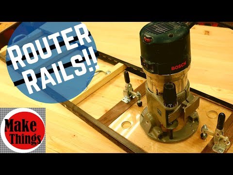 Router On Rails! // Leveling and Flattening Surfaces so that They're Smooth as a Baby's Bottom!