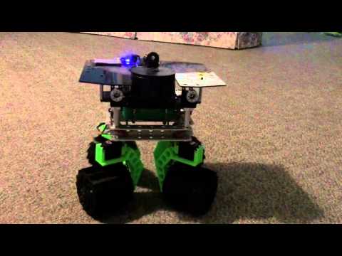 Rover Repair Robot Performs Stationary Turn