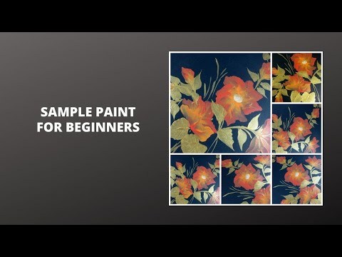 SAMPLE PAINT FOR BEGINNERS | Acrylic Painting for Beginners | Aressa1| 2020