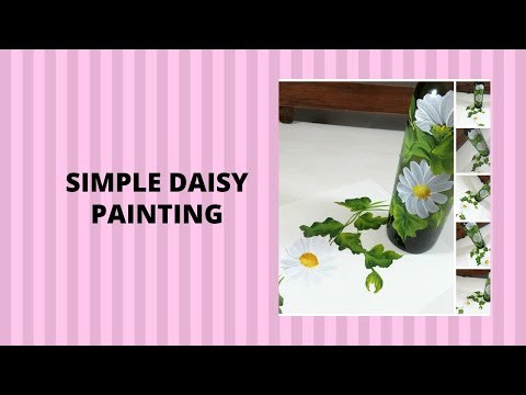 SIMPLE DAISY PAINTING | Daisy Painting Tutorial | Relaxing | Easy | Aressa1 | 2020