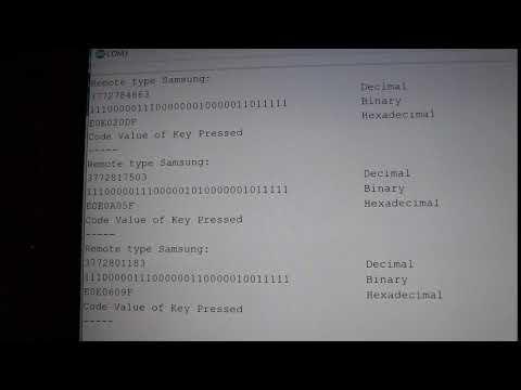 Samsung First Three Keys - Decode Output