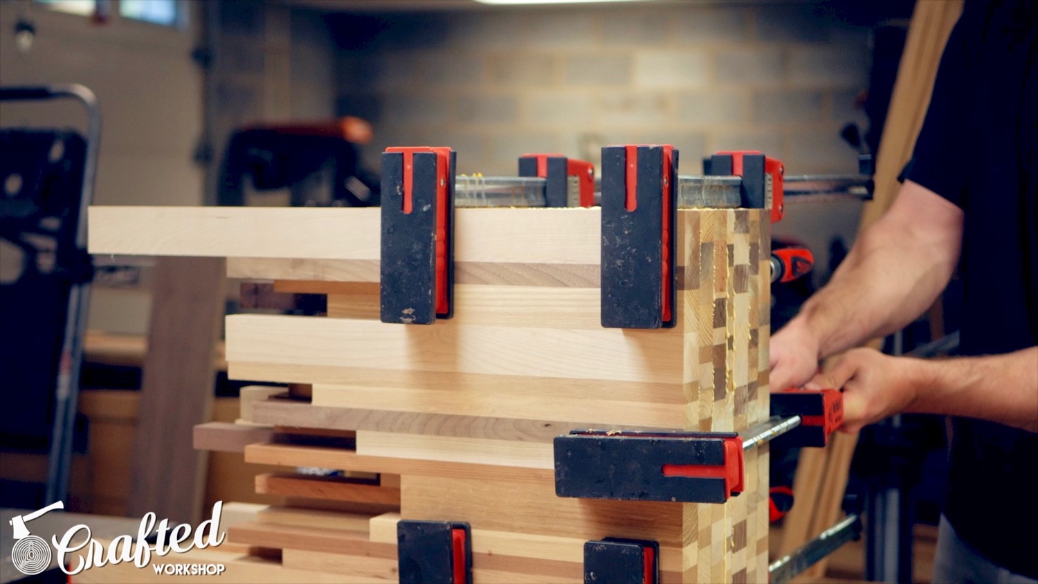 Scrap Wood End Grain End Table | How To Build - Woodworking - 14.jpg