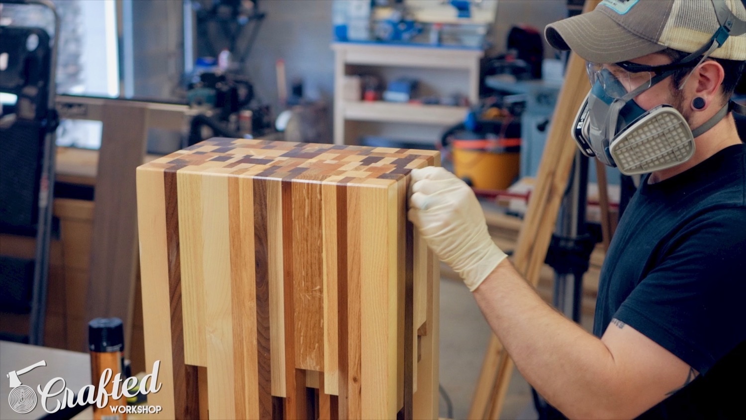 Scrap Wood End Grain End Table | How To Build - Woodworking - 21.jpg