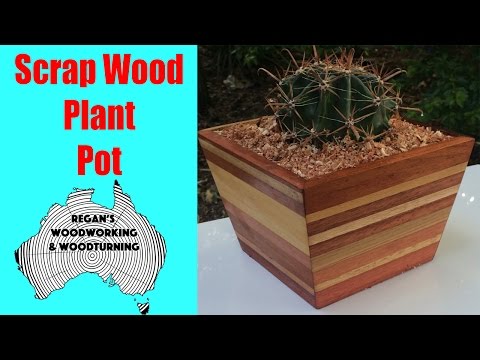 Scrap Wood Plant Pot