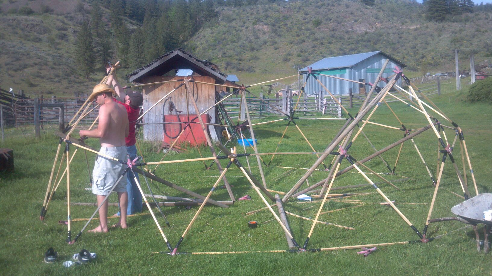 Second Try Geodesic Dome Construction 007.jpg