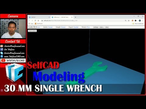 SelfCAD 30 mm Single Wrench Modeling Tutorial