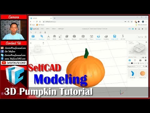 SelfCAD 3D Modeling Pumpkin Tutorial For Beginner