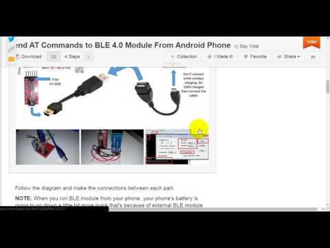 Send AT Commands to BLE 4.0 Module From Android Phone