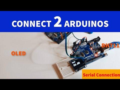 Serial Communication Between 2 Arduinos - Display Temperature