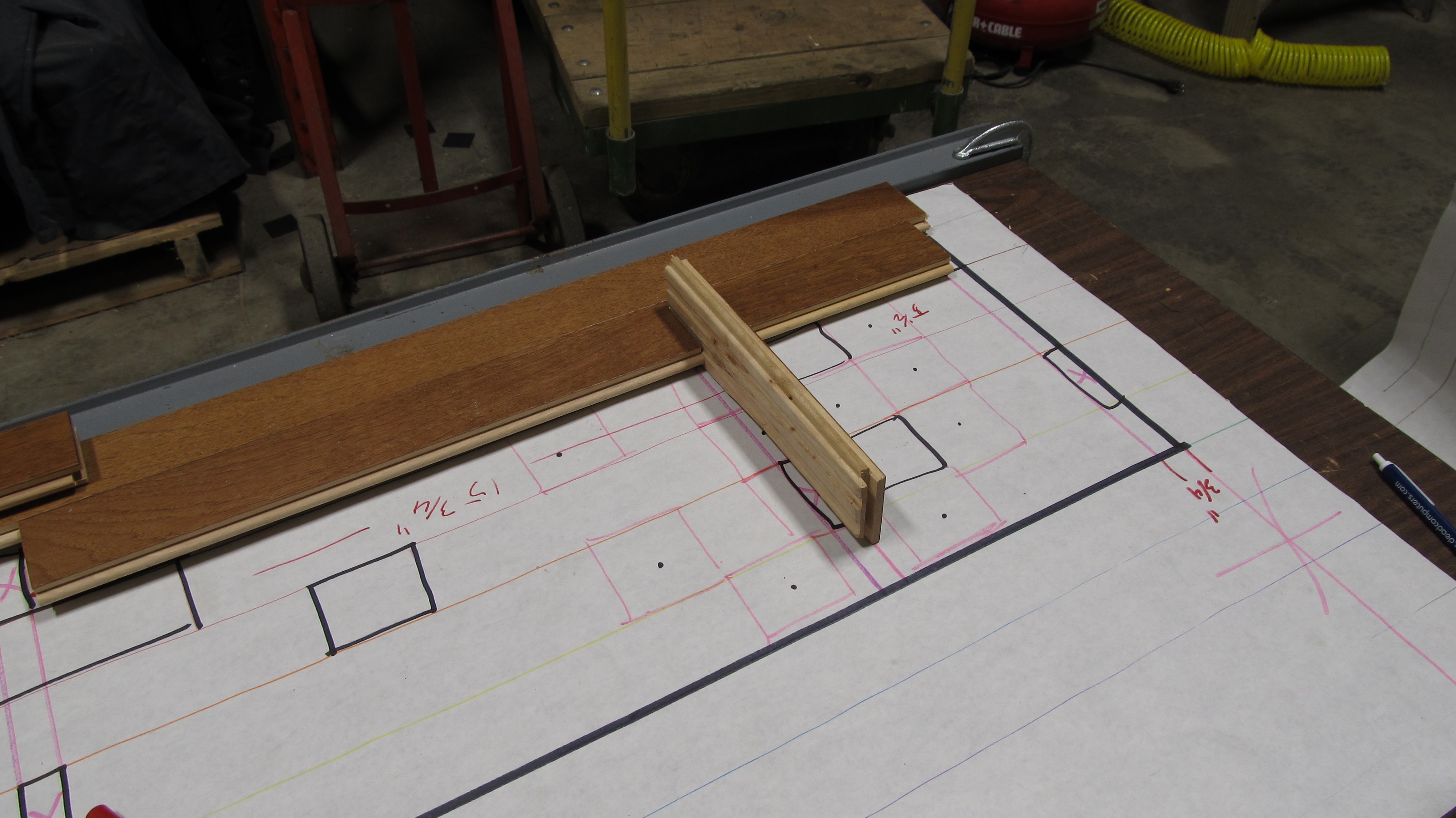 Setting a mortise gap.JPG