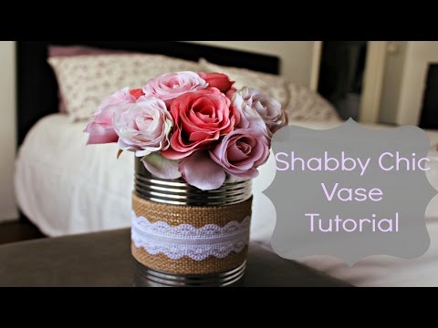 Shabby Chic Vase Tutorial