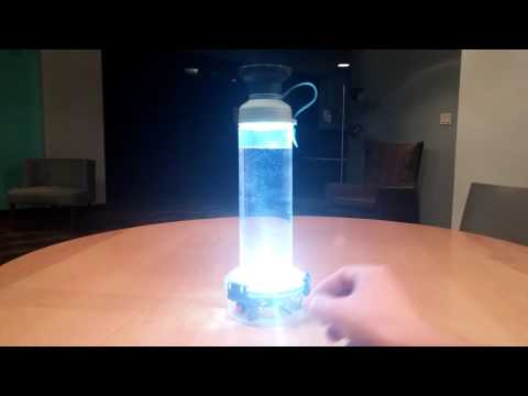 Shake Night Light Water Bottle - dimming demo