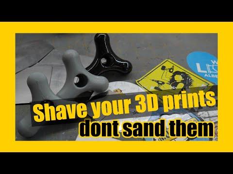 Shave your prints with a card scraper instead of sanding them.