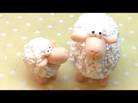 Sheep/ Ovelha - Polymer clay (Fimo) Tutorial