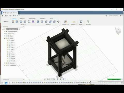 Shoji Lamp Construction Timelapse