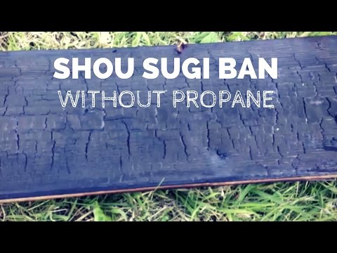 Shou Sugi Ban - charred wood effect. A DIY Tutorial