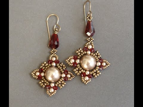 Sidonia's handmade jewelry - Oriental earrings - Beading tutorial