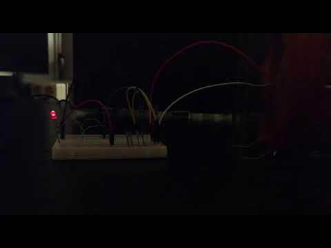 Simple AC electric generator with a AC DC converter: lights a red LED