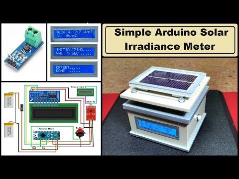 Simple Arduino Solar Radiation Meter for Solar Panels