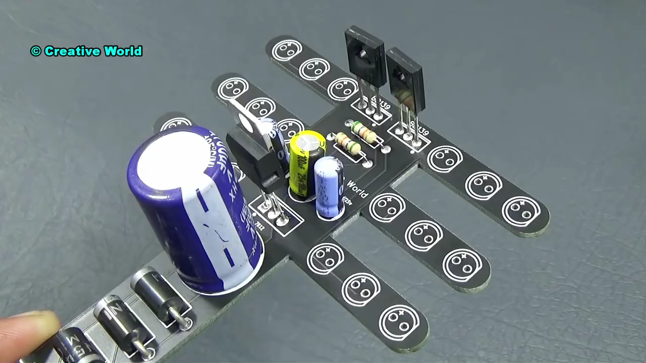 Simple LED Flasher With Power Supply - Custom Design PCB __ DC 12v.mp4_000082560.png