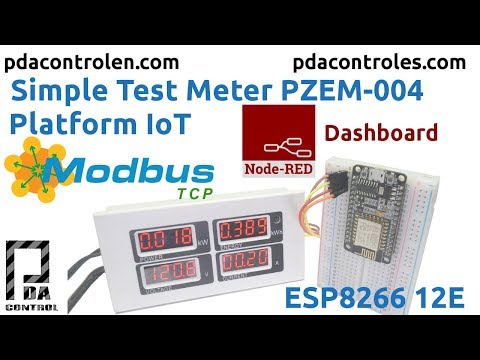 Simple Test Meter PZEM-004 &amp;amp; ESP8266 Platform IoT Node-RED Dashboard Modbus TCP/IP : PDAControl