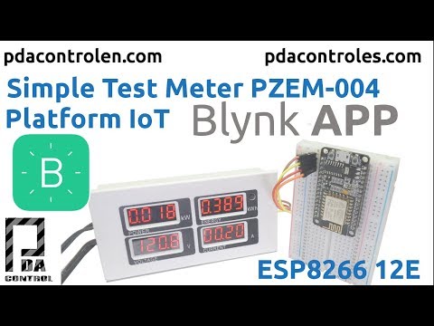 Simple Test Meter PZEM-004 &amp;amp; ESP8266 Platform IoT Blynk App (Complete): PDAControl