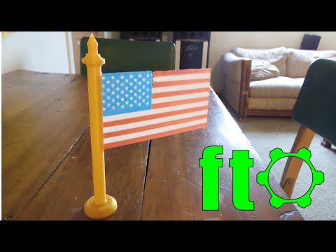 Single Extruder Multi-Color 3D Print! - American Flag