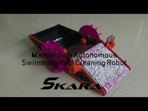 Skara- Autonomous Plus Manual Swimming Pool Cleaning Robot (Phone's Accelerometer)