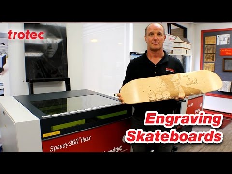 Skateboard Engraving | Laser Engraving Wood | Trotec