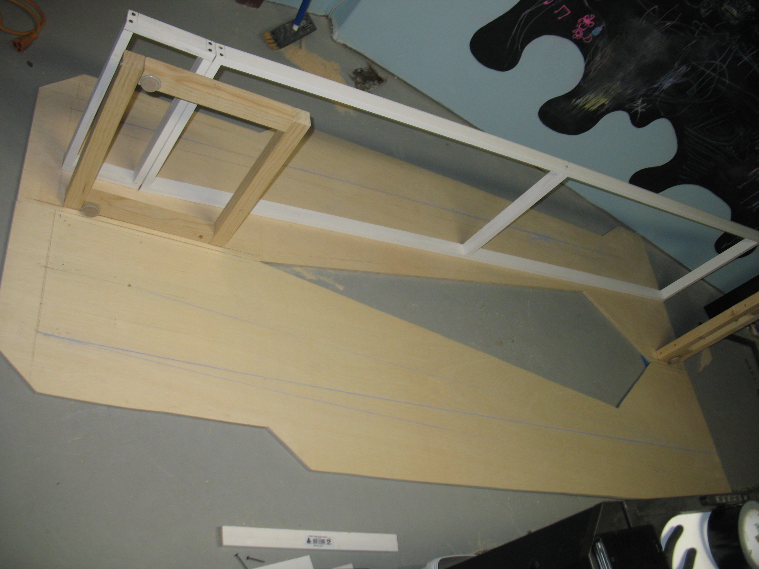 SkeeBall Frame Build 001.JPG