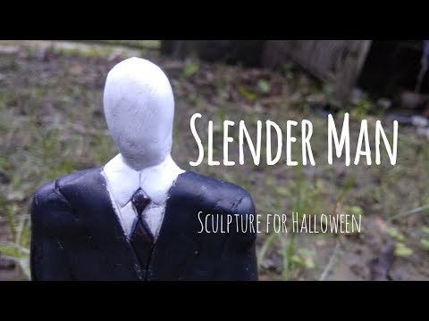 Slender Man's handmade sculpture by Ever-E-Thing.