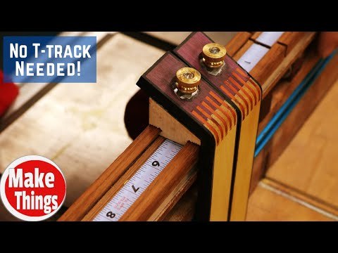 Sliding Dovetail Stop Block System // No T-track 1 Power Tool Build