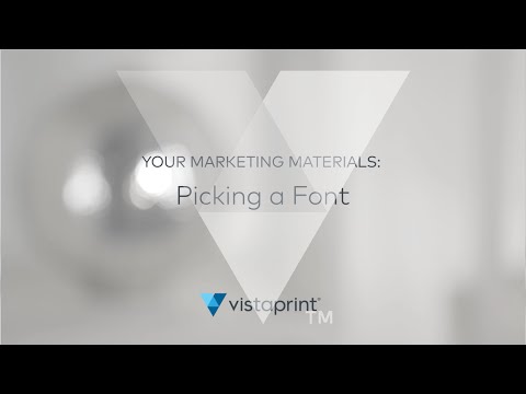 Small Business Marketing Tips: Picking a Font | Vistaprint