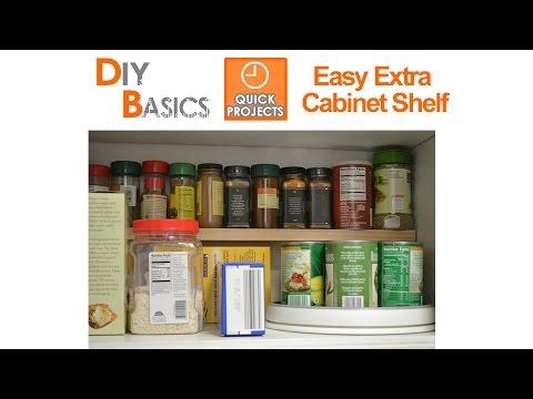 Small Kitchen Ideas: add an extra shelf in your cupboards in minutes