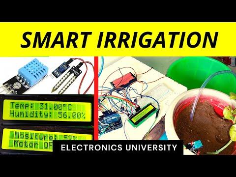 Smart Irrigation System | Arduino Uno | DHT11 | Humidity Sensor | Soil Moisture Sensor | Relay