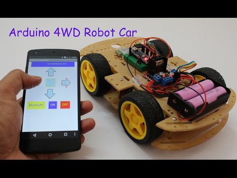 Smartphone Controlled Arduino 4WD Robot Car ( Part - II )