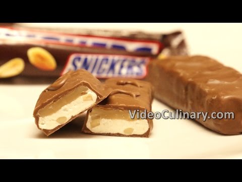 Snickers Bars Recipe - Homemade Chocolate Candy