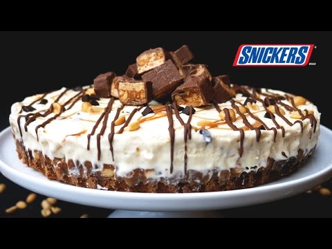 Snickers Caramel Shortbread Ice Cream Tart - Treat Factory