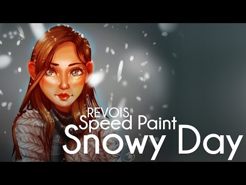 Snowy Day - Digital Speed Paint