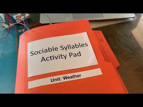 Sociable Syllables Activity Pad