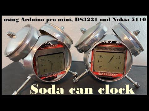 Soda can clock