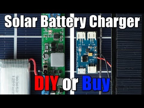 Solar Battery Charger (LiPo/Li-Ion) || DIY or Buy