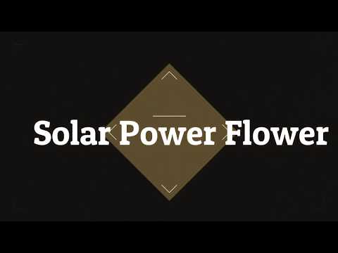 Solar Powered Flower