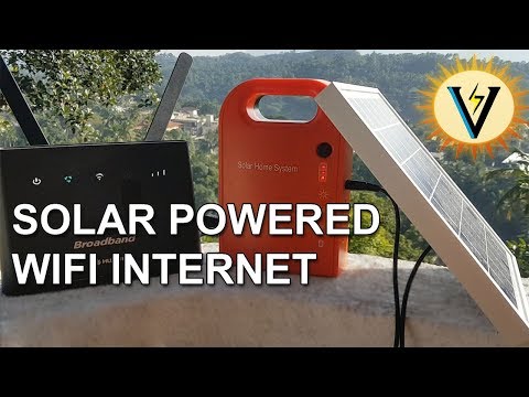 Solar Powered WiFi Internet (Internet Life Hack &ndash; Technically Free Energy WiFi Internet)