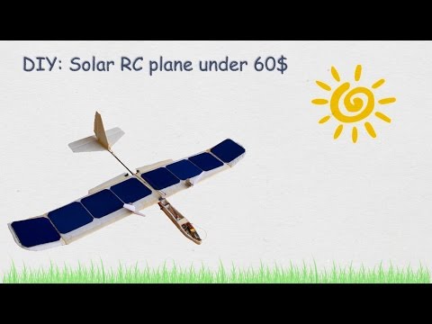 Solar Rc plane flying