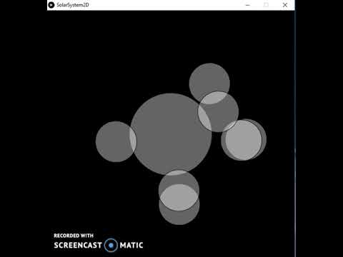 Solar System Simulation 2D