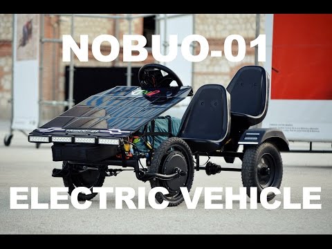 Solar assisted Nobuo-01 electric vehicle &amp;quot;DIY e-kart&amp;quot; (72V, 3kW, 2kWh)