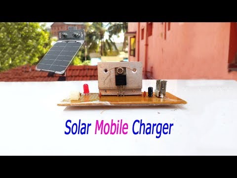 Solar power mobile charger