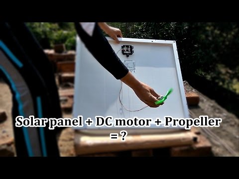 Solar powered fan | Solar panel and DC motor